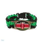 Bracelet enroulé avec le drapeau du Kenya