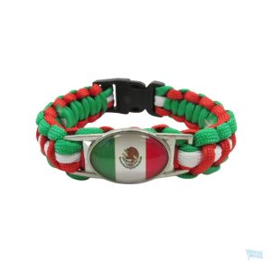 Bracelet aux couleurs du drapeau mexicain
