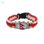 Bracelet drapeau du Népal en tissu coloré