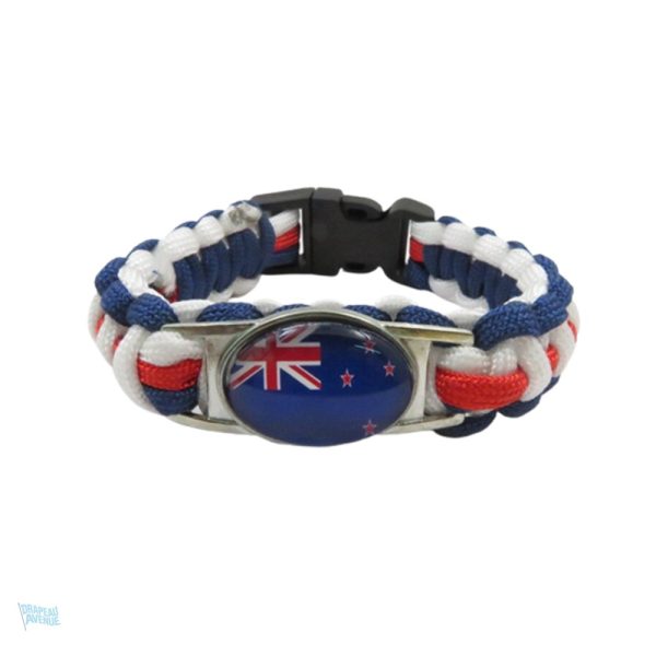 Bracelet drapeau Nouvelle-Zélande élégant et coloré