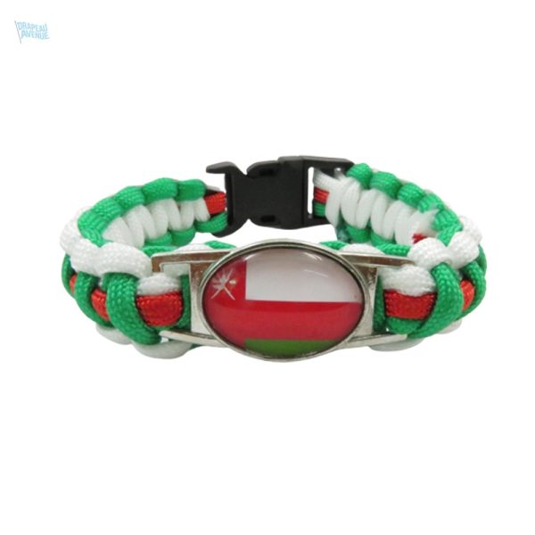 Bracelet aux couleurs du drapeau d'Oman