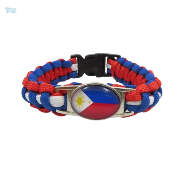 Bracelet drapeau des Philippines en style coloré