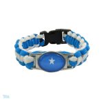 Bracelet drapeau Somalie en tissu aux couleurs nationales