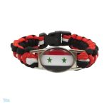 Bracelet drapeau Syrie en tissu coloré