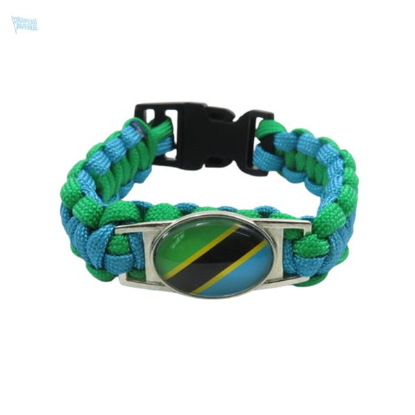 Bracelet avec le drapeau de la Tanzanie