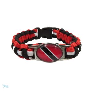 Bracelet drapeau Trinité-et-Tobago en tissu coloré