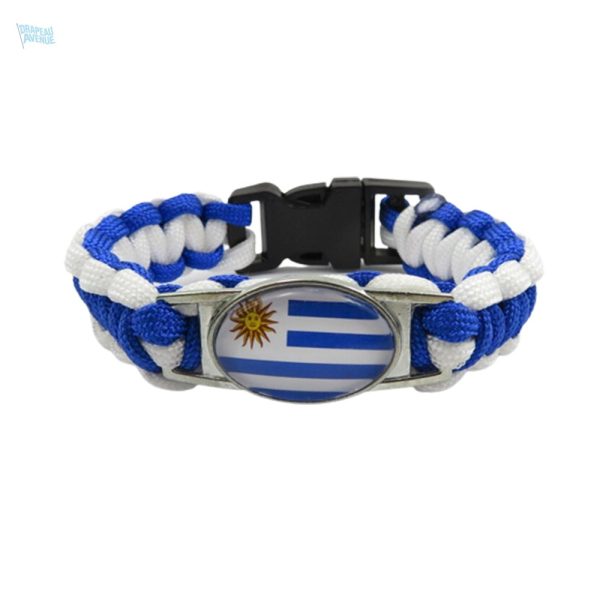 Bracelet avec drapeau de l'Uruguay