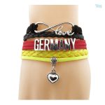 Bracelet love avec drapeau de l'Allemagne