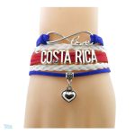 Bracelet Costa Rica avec drapeau national