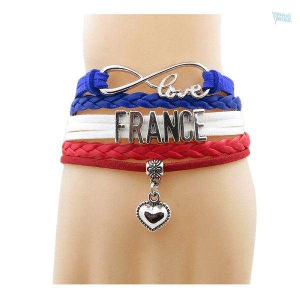 Bracelet France en hommage au drapeau national