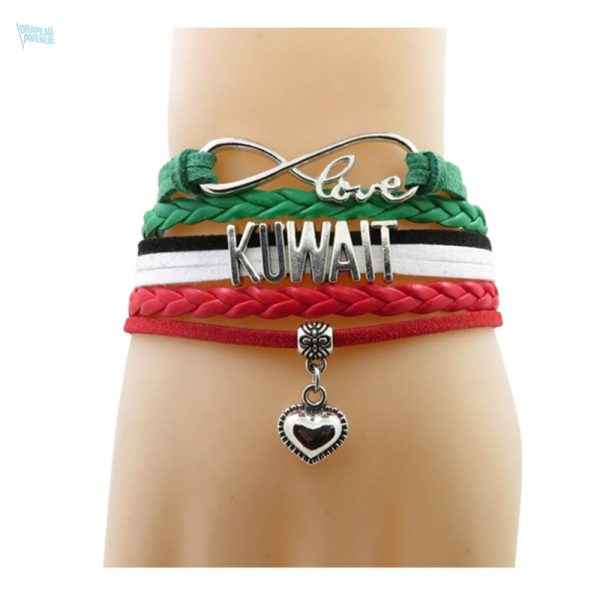 Bracelet Koweït avec motif drapeau national