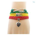 Bracelet Mali inspiré par le drapeau du Mali