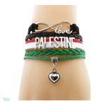 Bracelet Love Palestine avec drapeau palestinien