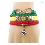 Bracelet Portugal avec motif drapeau national