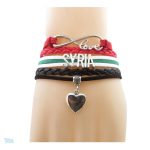 Bracelet love avec le drapeau de la Syrie