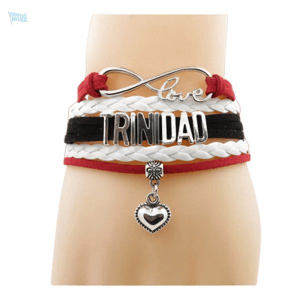 Bracelet aux couleurs du drapeau de Trinité-et-Tobago