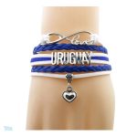 Bracelet love avec le drapeau de l'Uruguay