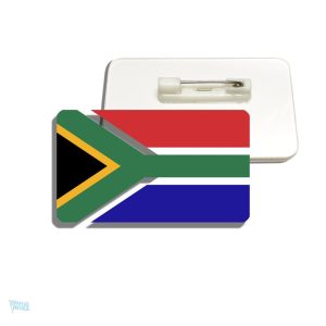 Broche drapeau Afrique du Sud colorée et emblématique