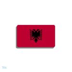Broche drapeau Albanie en métal