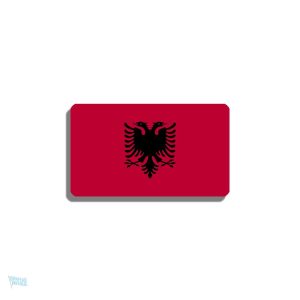 Broche drapeau Albanie en métal