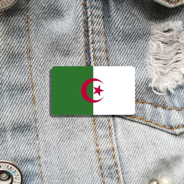 Accessoire de mode avec motif du drapeau algérien