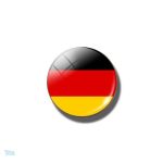 Broche ronde drapeau Allemagne en métal