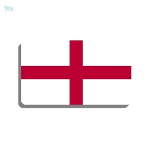 Broche drapeau Angleterre en métal élégant