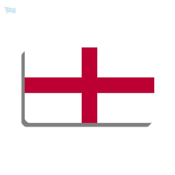Broche drapeau Angleterre en métal élégant