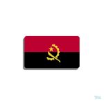 Broche drapeau Angola en métal émaillé