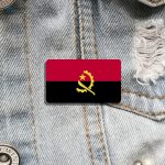 Bijou représentant le drapeau de l'Angola pour collectionneurs