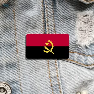 Bijou représentant le drapeau de l'Angola pour collectionneurs
