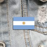 Broche originale aux couleurs nationales argentines