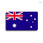 Broche drapeau Australie, accessoire symbolique