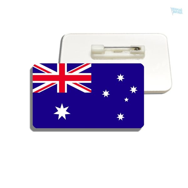 Drapeau australien en broche, style élégant et patriotique