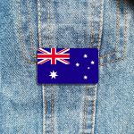 Bijou broche représentant le drapeau de l'Australie