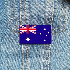 Bijou broche représentant le drapeau de l'Australie