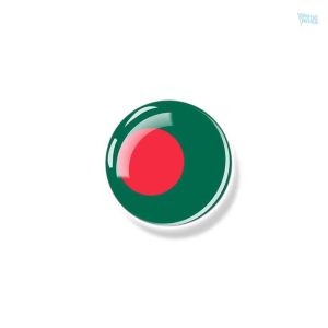 Broche drapeau Bangladesh, accessoire symbolique coloré