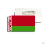 Broche drapeau Biélorussie en émail coloré