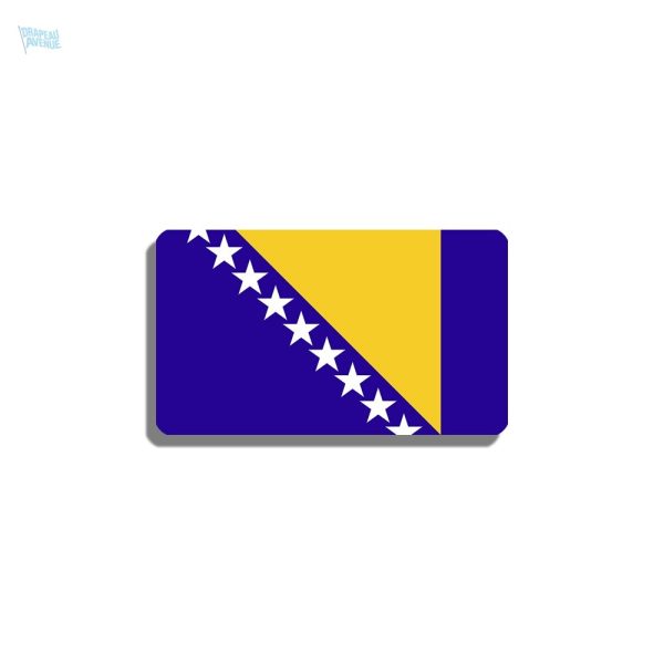 Broche drapeau de la Bosnie-Herzégovine