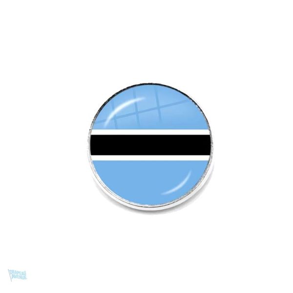 Broche drapeau Botswana en métal émaillé, accessoire décoratif