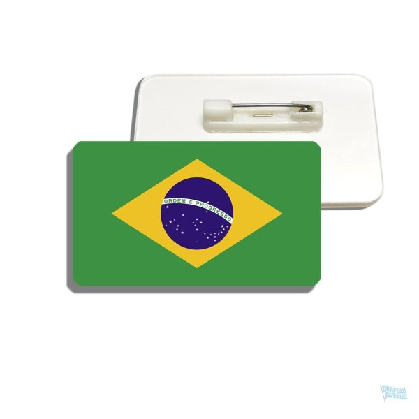 Accessoire représentant le drapeau du Brésil, parfait pour les fans