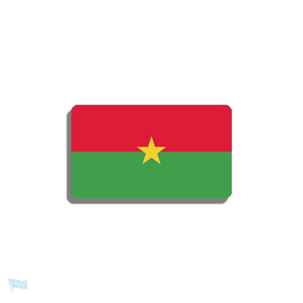 Broche drapeau Burkina Faso, accessoire symbolique