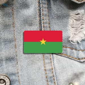 Insigne drapeau Burkina Faso, parfait pour les passionnés