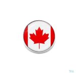 Broche drapeau Canada en métal, symbole national