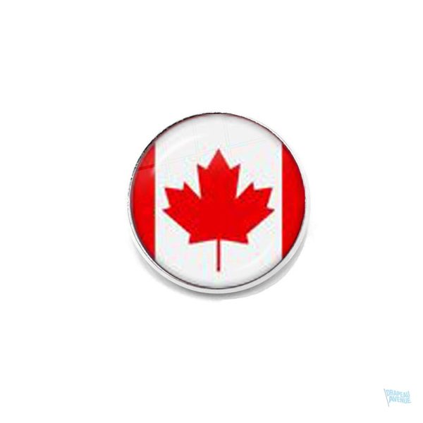 Broche drapeau Canada en métal, symbole national