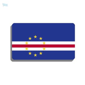 Broche drapeau Cap-Vert en métal émaillé