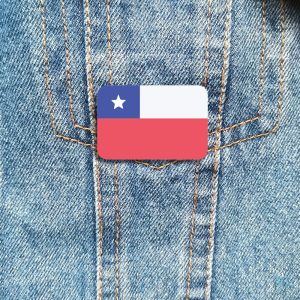 Accessoire symbolique du Chili en broche