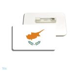 Broche drapeau de Chypre, accessoire symbolique national