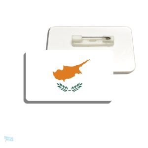 Broche drapeau de Chypre, accessoire symbolique national