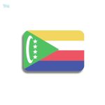 Broche drapeau des Comores